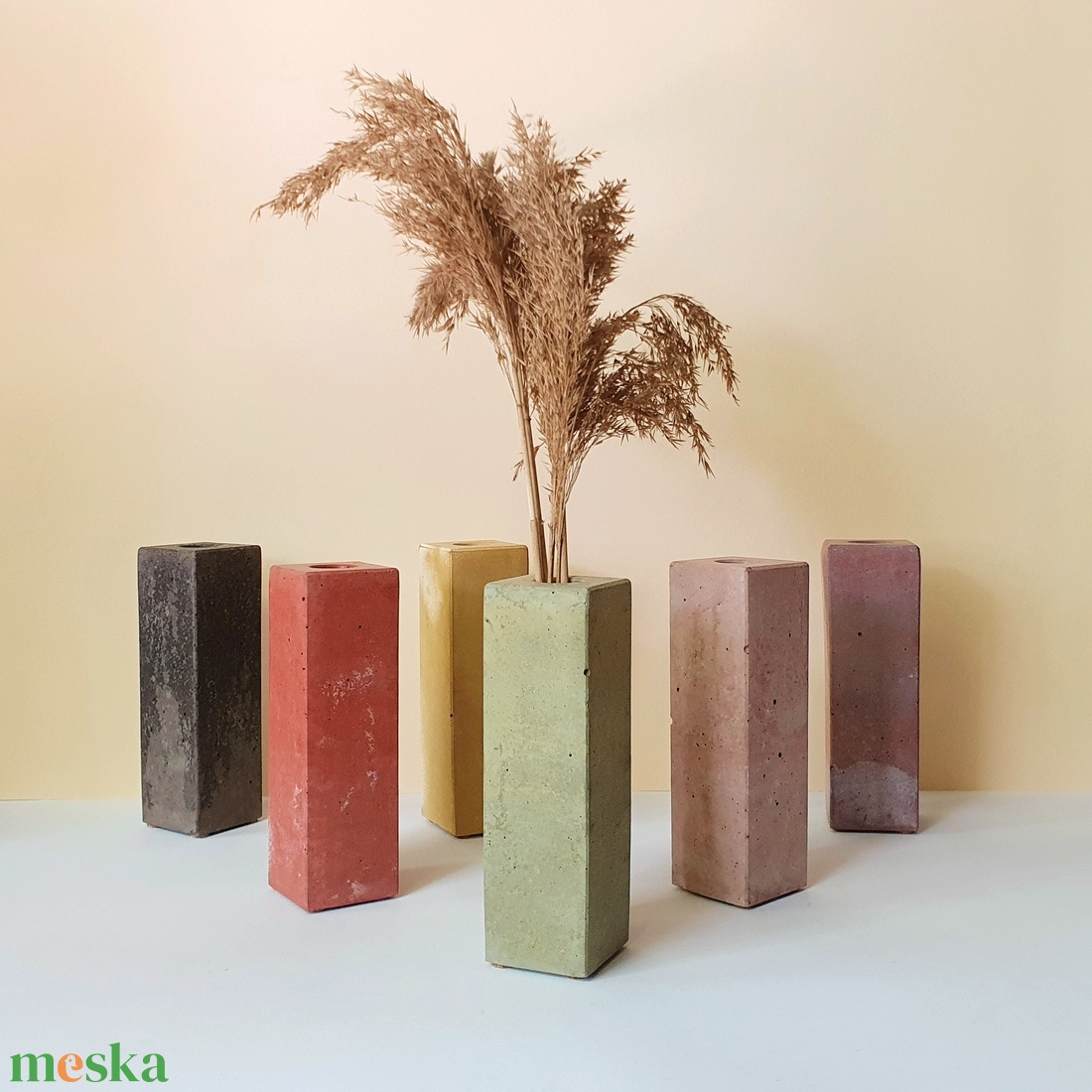 Beton váza - 15 cm - otthon & életmód - dekoráció - virágdísz és tartó - váza - Meska.hu