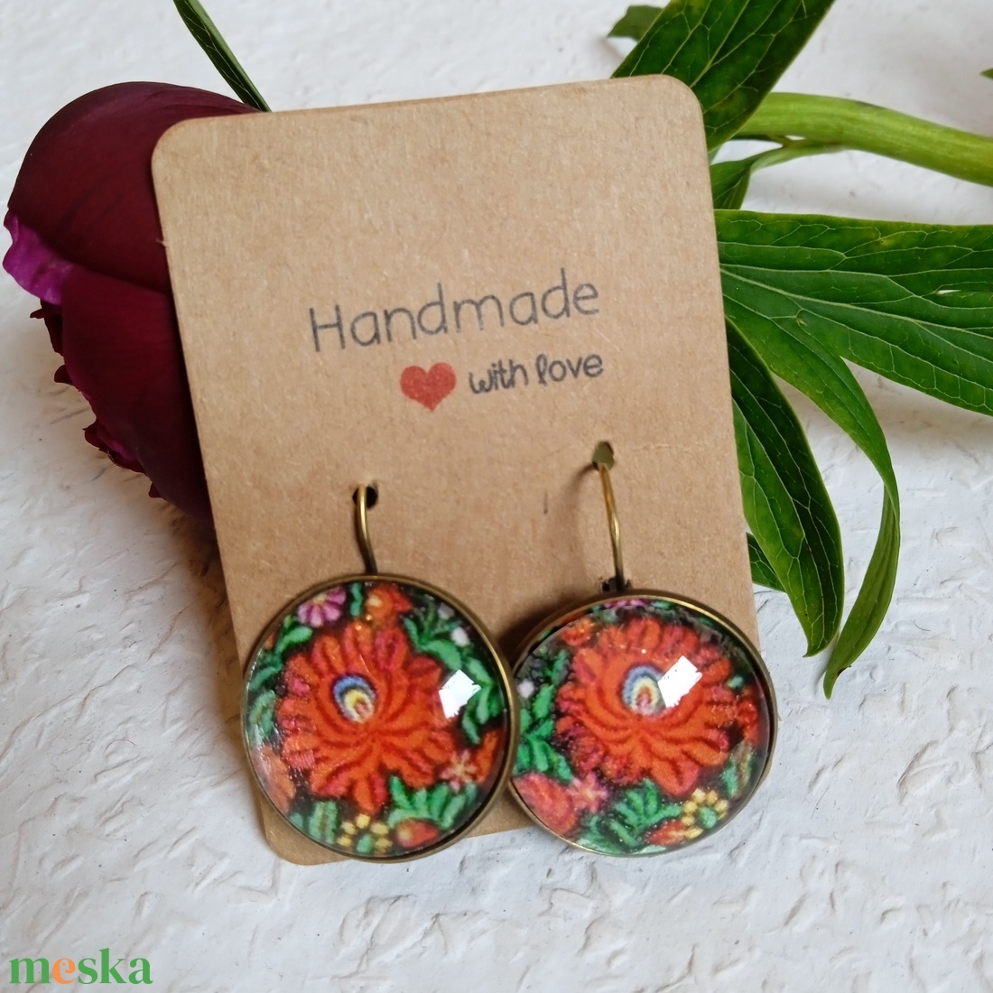 Matyó ékszer, folklór ékszer, magyaros ékszer, Hungarian jewellery, magyar motívum, magyar népviselet - ékszer - fülbevaló - fülékszer - Meska.hu Matyó ékszer, folklór ékszer, magyaros ékszer, Hungarian jewellery, magyar motívum, magyar népviselet - ékszer - fülbevaló - fülékszer - Meska.hu