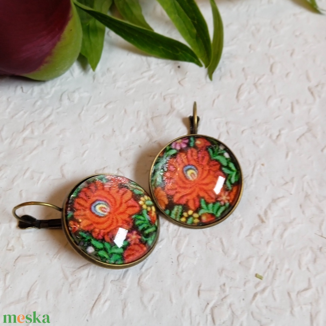 Matyó ékszer, folklór ékszer, magyaros ékszer, Hungarian jewellery, magyar motívum, magyar népviselet - ékszer - fülbevaló - fülékszer - Meska.hu Matyó ékszer, folklór ékszer, magyaros ékszer, Hungarian jewellery, magyar motívum, magyar népviselet - ékszer - fülbevaló - fülékszer - Meska.hu