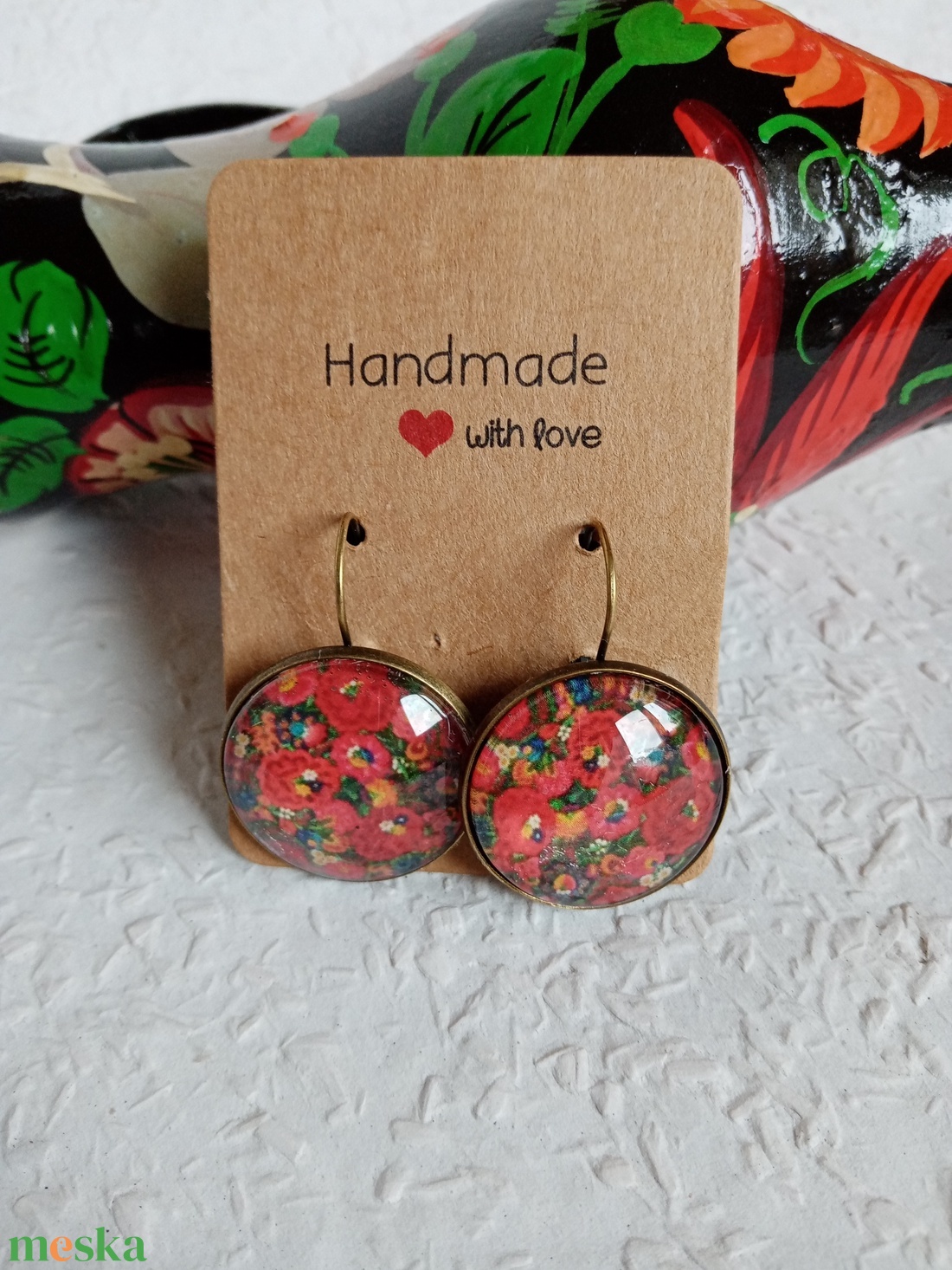 Matyó ékszer, folklór ékszer, magyaros ékszer, Hungarian jewellery, magyar motívum, magyar népviselet - ékszer - fülbevaló - fülékszer - Meska.hu Matyó ékszer, folklór ékszer, magyaros ékszer, Hungarian jewellery, magyar motívum, magyar népviselet - ékszer - fülbevaló - fülékszer - Meska.hu