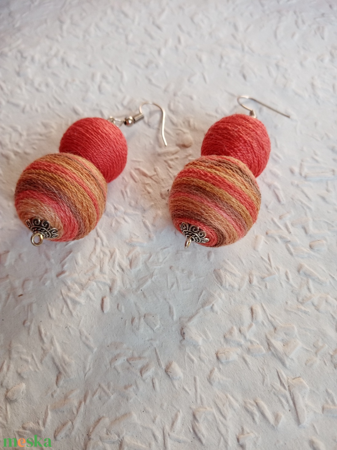 Parázs textilbogyó fülbevaló, fonalékszer, textil fülbevaló, textilékszer - ékszer - fülbevaló - fülékszer - Meska.hu Parázs textilbogyó fülbevaló, fonalékszer, textil fülbevaló, textilékszer - ékszer - fülbevaló - fülékszer - Meska.hu