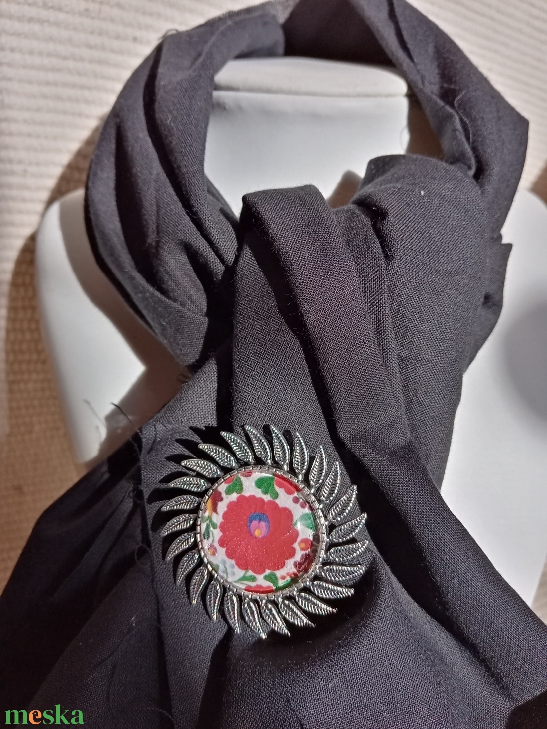  Matyó mintás dísz kitűző,matyó ékszer,folklór ékszer,magyaros  ékszer,Hungarian folk jewellery - ékszer - kitűző és bross - Meska.hu