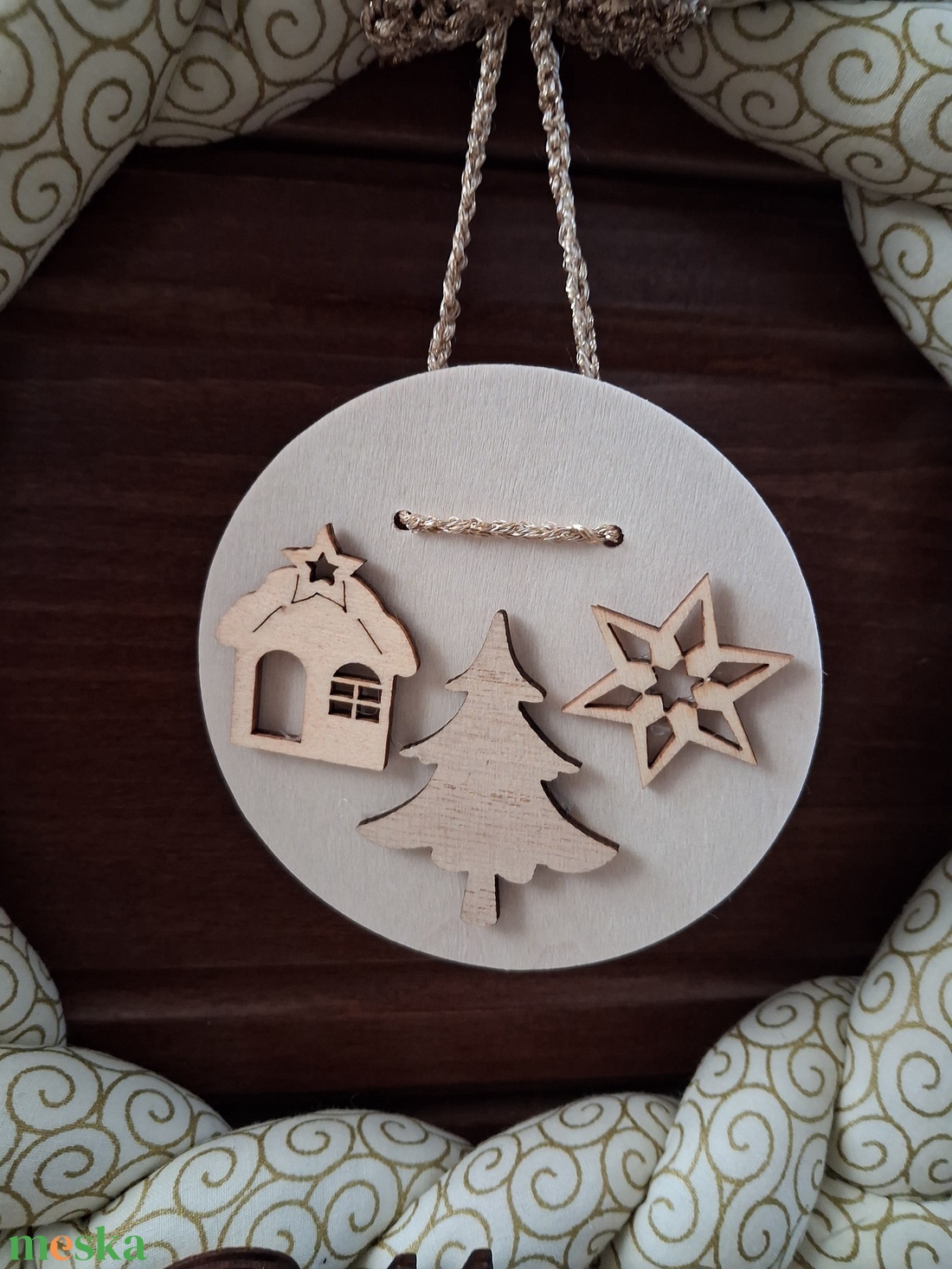 Karácsonyi ajtódísz - karácsony - karácsonyi lakásdekoráció - karácsonyi ajtódíszek - Meska.hu