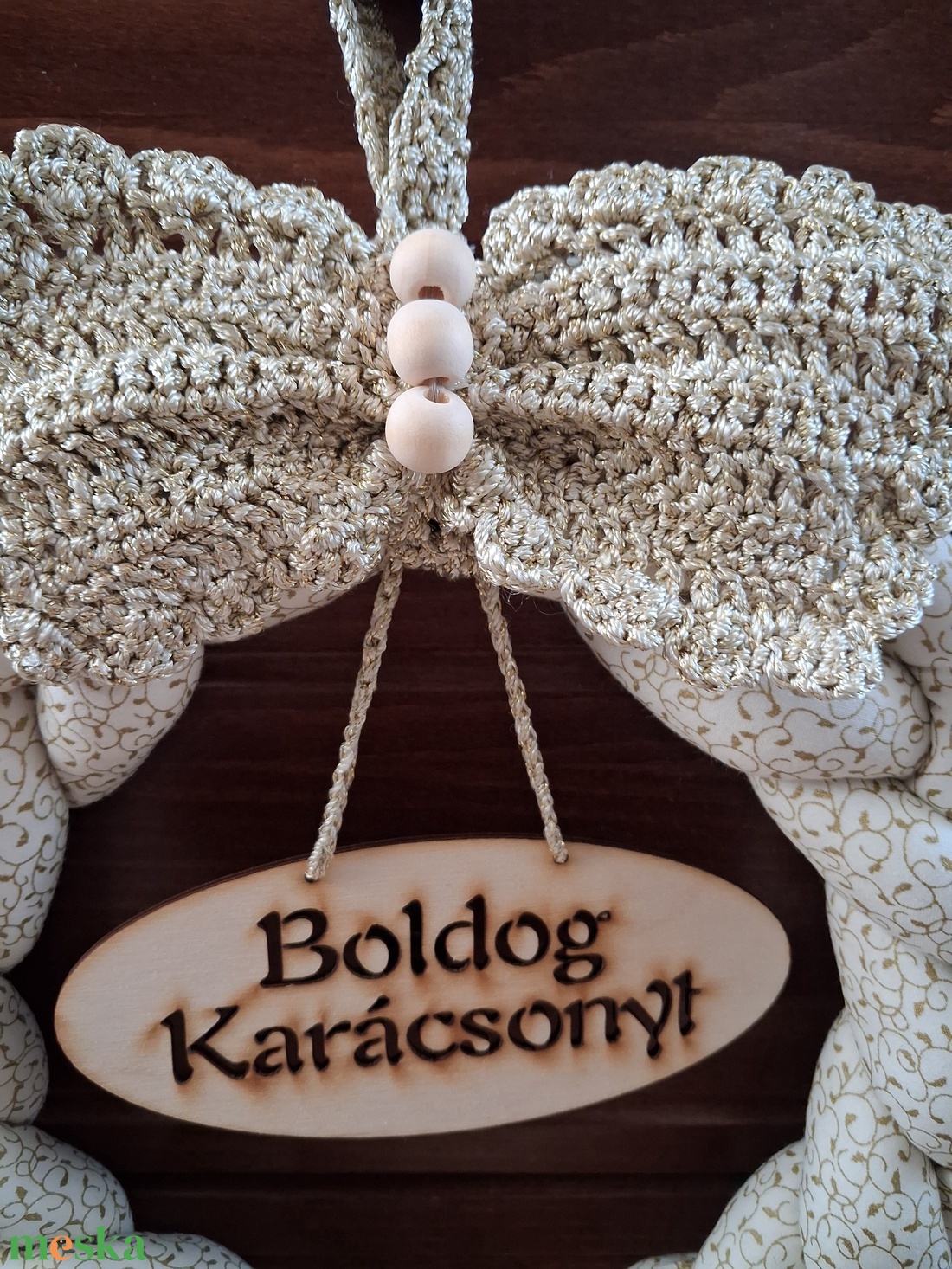 Karácsonyi ajtódísz - karácsony - karácsonyi lakásdekoráció - karácsonyi ajtódíszek - Meska.hu