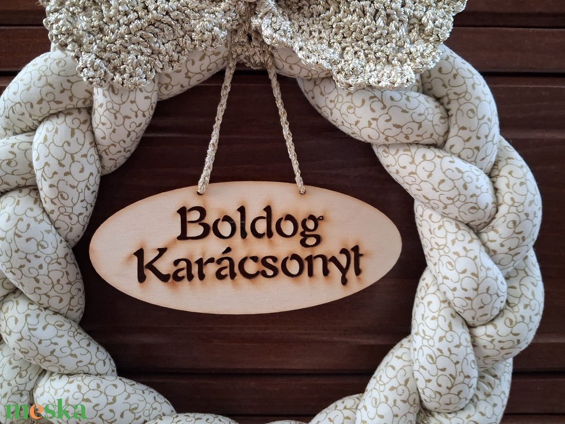 Karácsonyi ajtódísz - karácsony - karácsonyi lakásdekoráció - karácsonyi ajtódíszek - Meska.hu