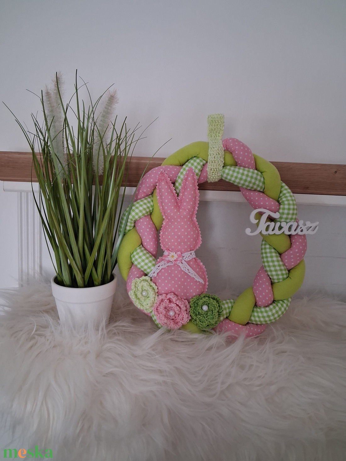 Húsvéti / Tavaszi ajtódísz - otthon & életmód - dekoráció - ajtó- és ablak dekoráció - ajtódísz & kopogtató - Meska.hu