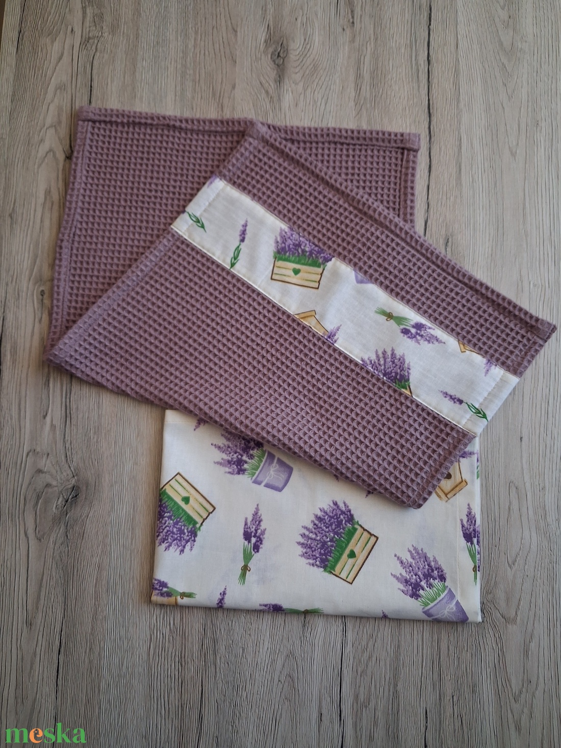 Konyharuha levendula mintával - otthon & életmód - konyhafelszerelés, tálalás - konyhai textil - konyharuha & törlőkendő - Meska.hu