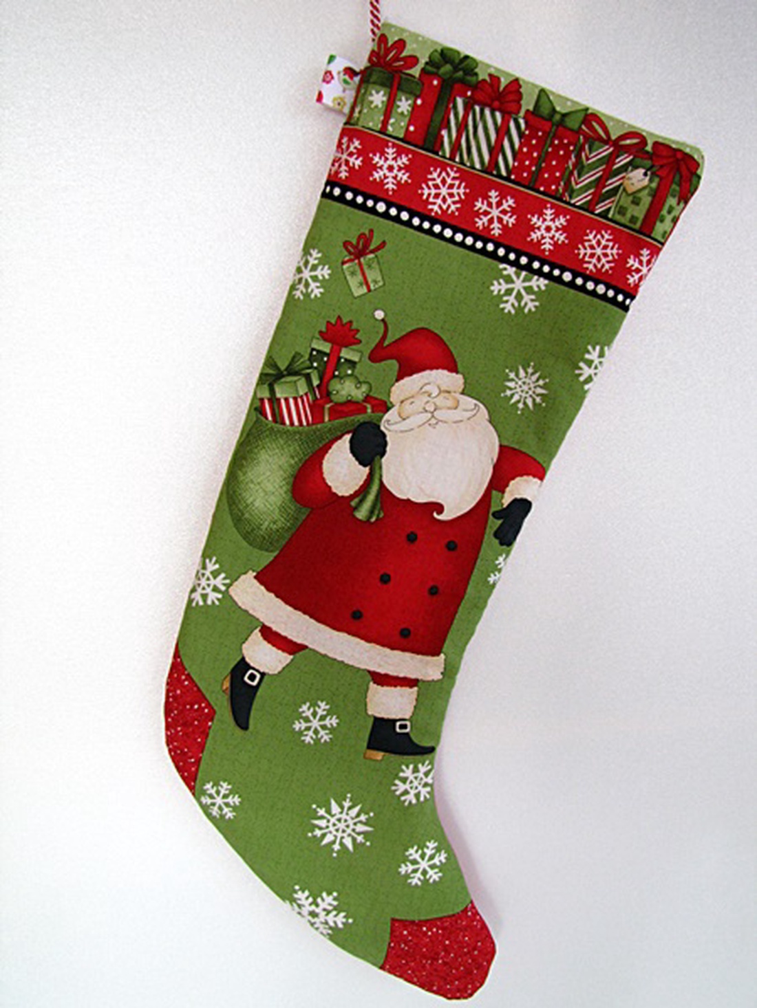 Mikulás váró textilcsizma - Mikulás mintával -  - Meska.hu Mikulás váró textilcsizma - Mikulás mintával -  - Meska.hu