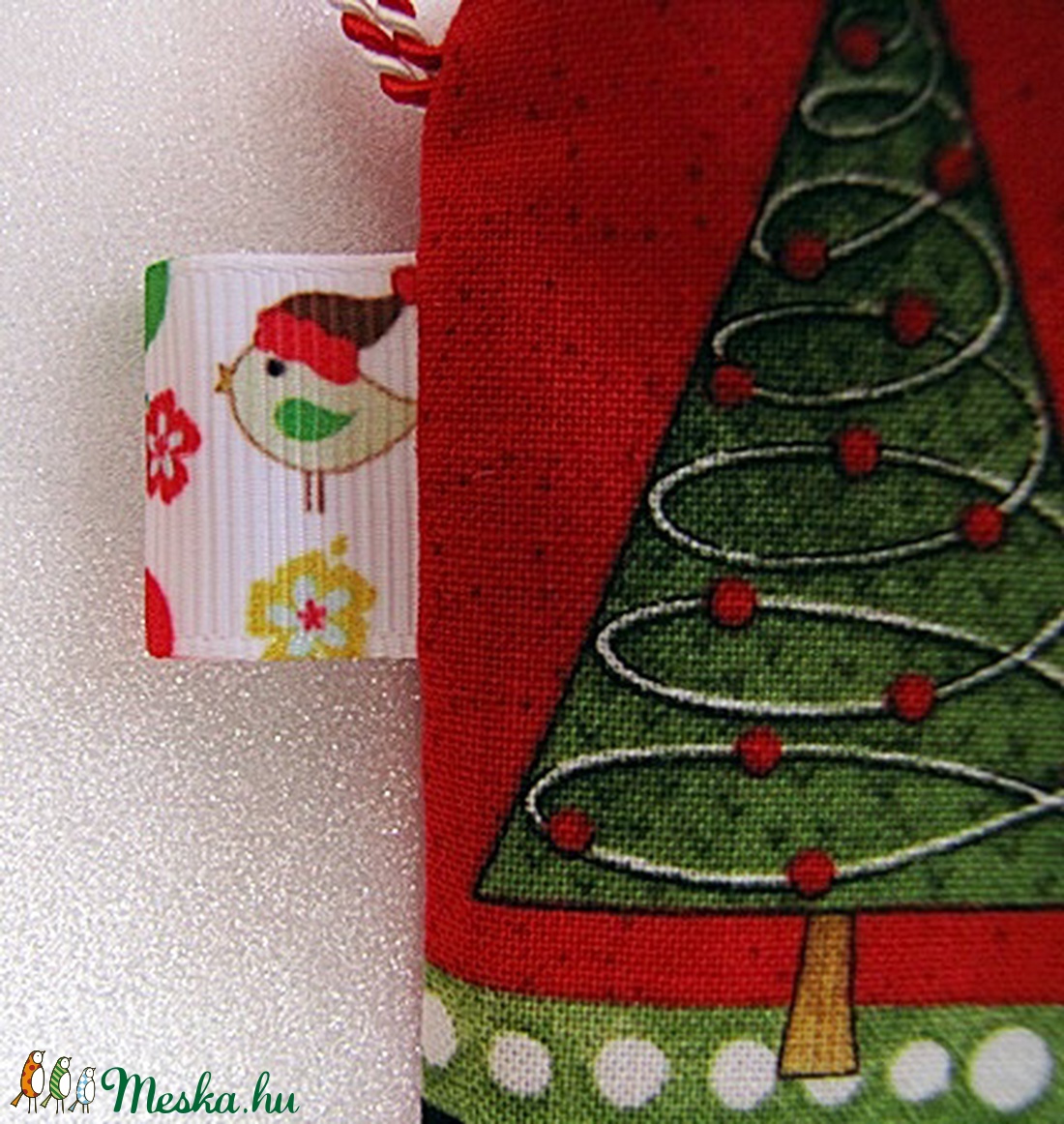 Mikulás váró textilcsizma - szarvas mintával -  - Meska.hu Mikulás váró textilcsizma - szarvas mintával -  - Meska.hu