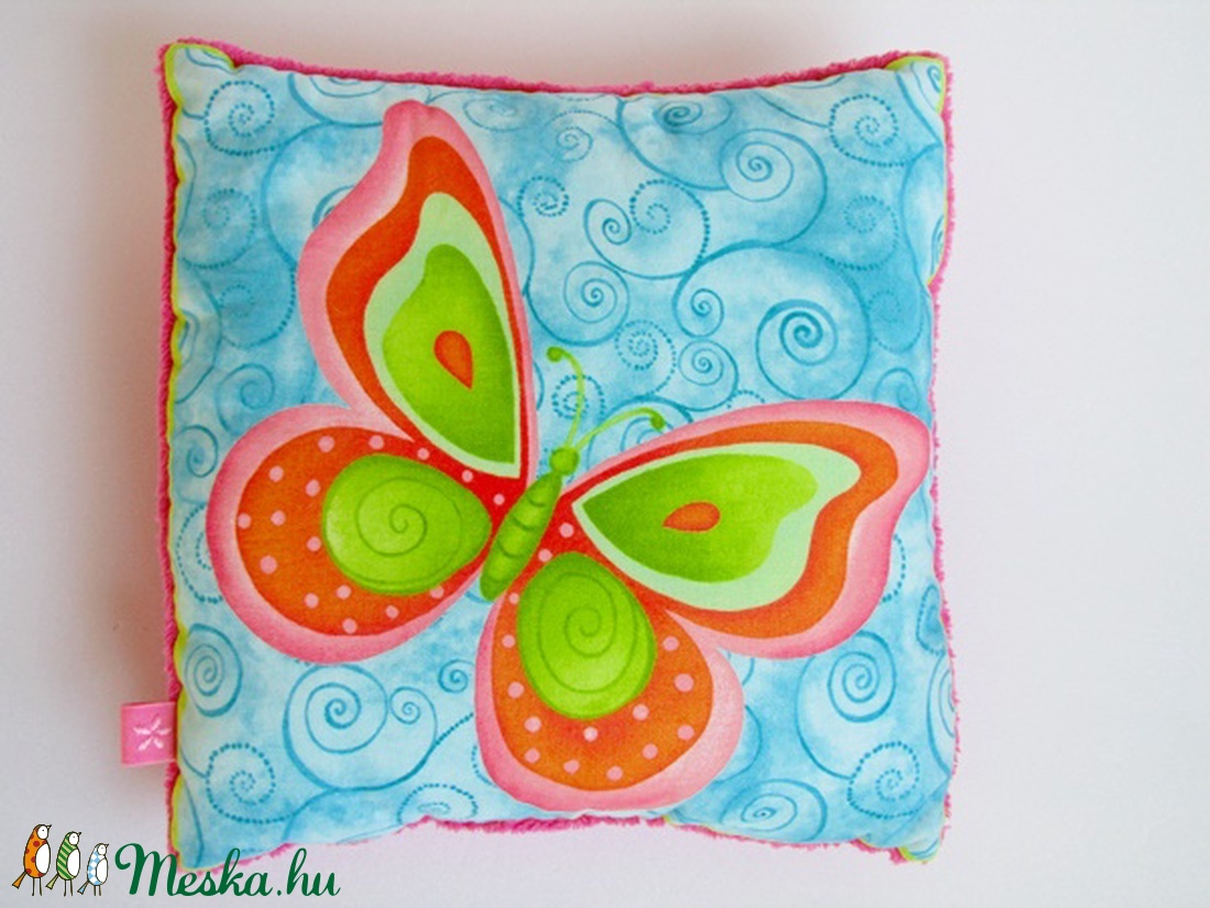 Tavaszi párna, pillangós -  - Meska.hu Tavaszi párna, pillangós -  - Meska.hu