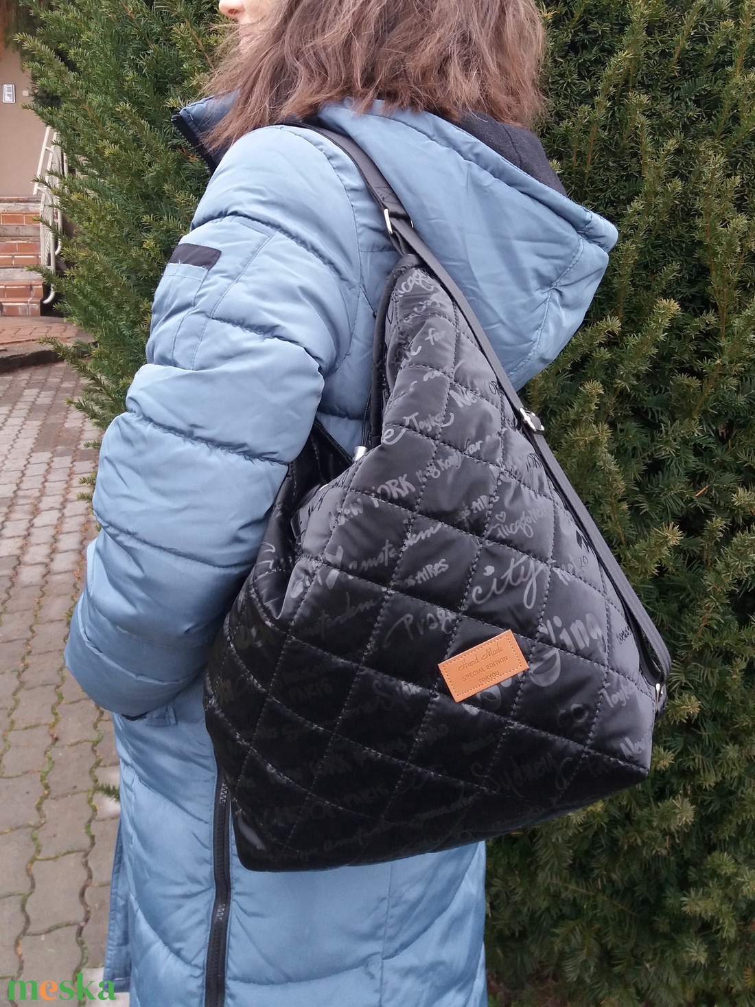 2 in 1 Fekete táska - városfeliratos - táska & tok - variálható táska - Meska.hu 2 in 1 Fekete táska - városfeliratos - táska & tok - variálható táska - Meska.hu