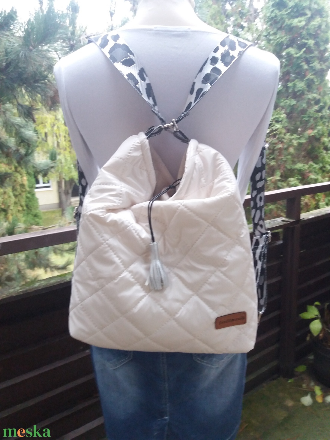 2 in 1 táska - Hópárduc színű - táska & tok - variálható táska - Meska.hu