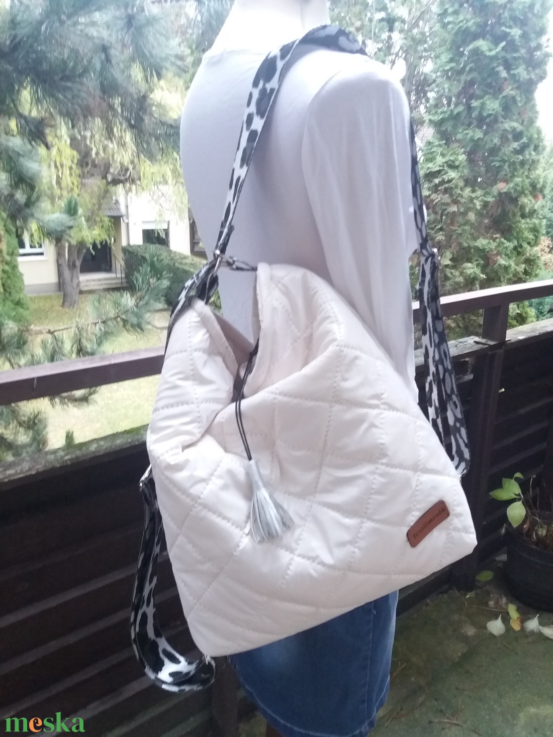 2 in 1 táska - Hópárduc színű - táska & tok - variálható táska - Meska.hu