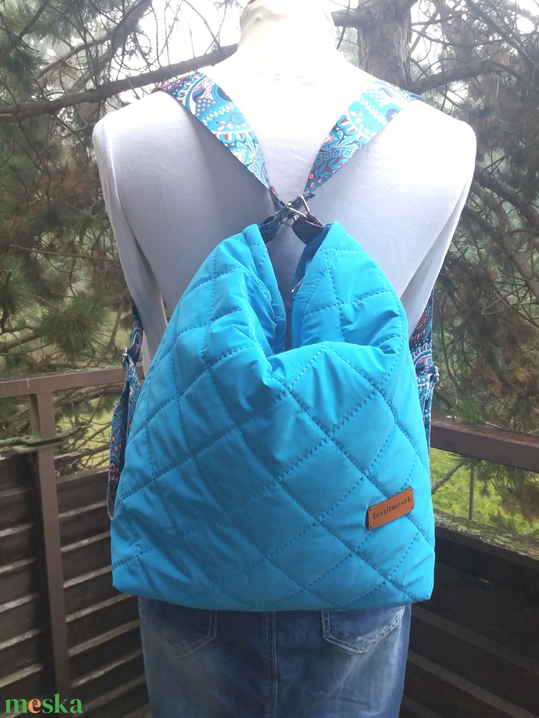 2 in 1 táska - Tenger mélye színű - táska & tok - variálható táska - Meska.hu