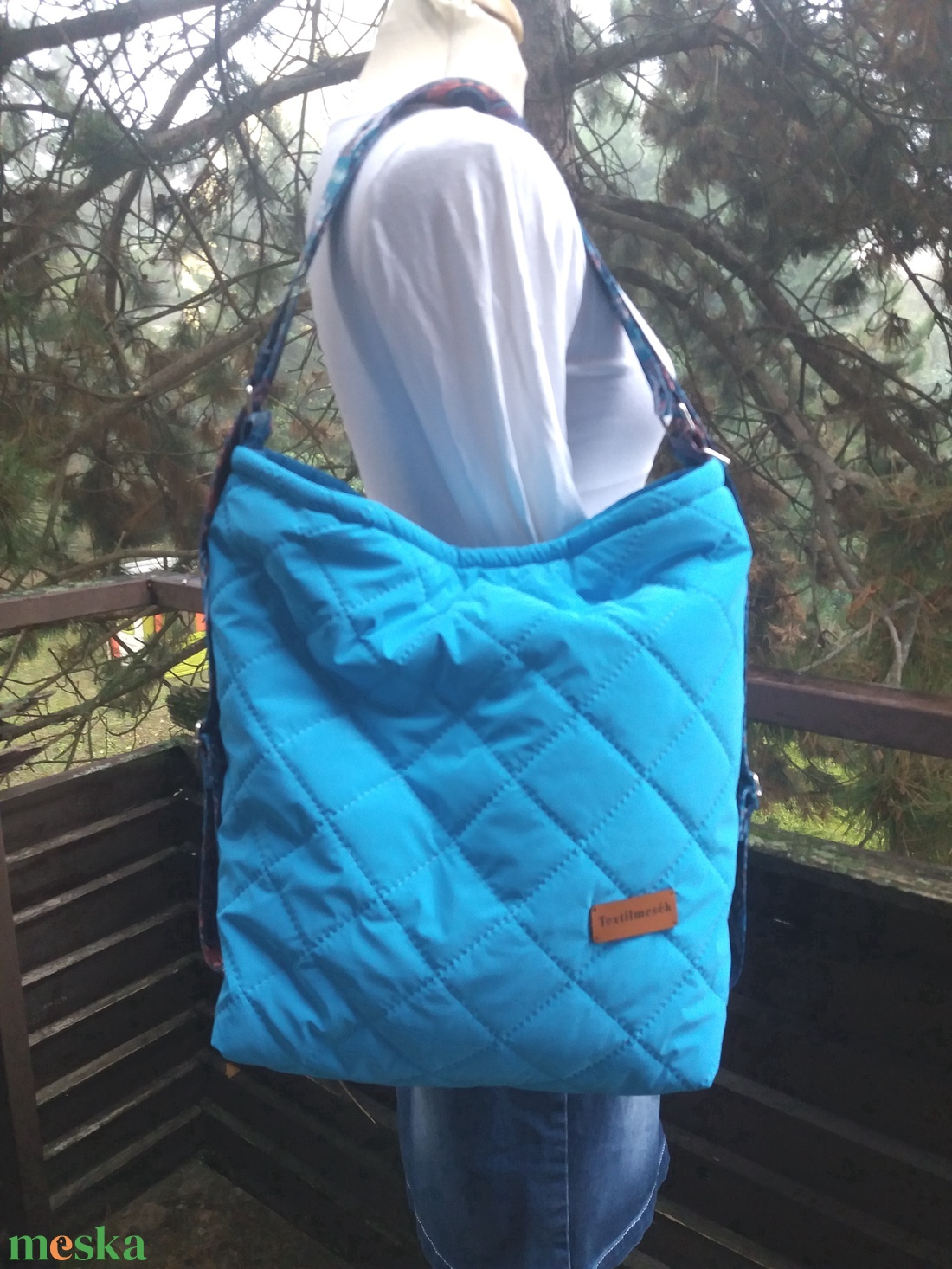 2 in 1 táska - Tenger mélye színű - táska & tok - variálható táska - Meska.hu