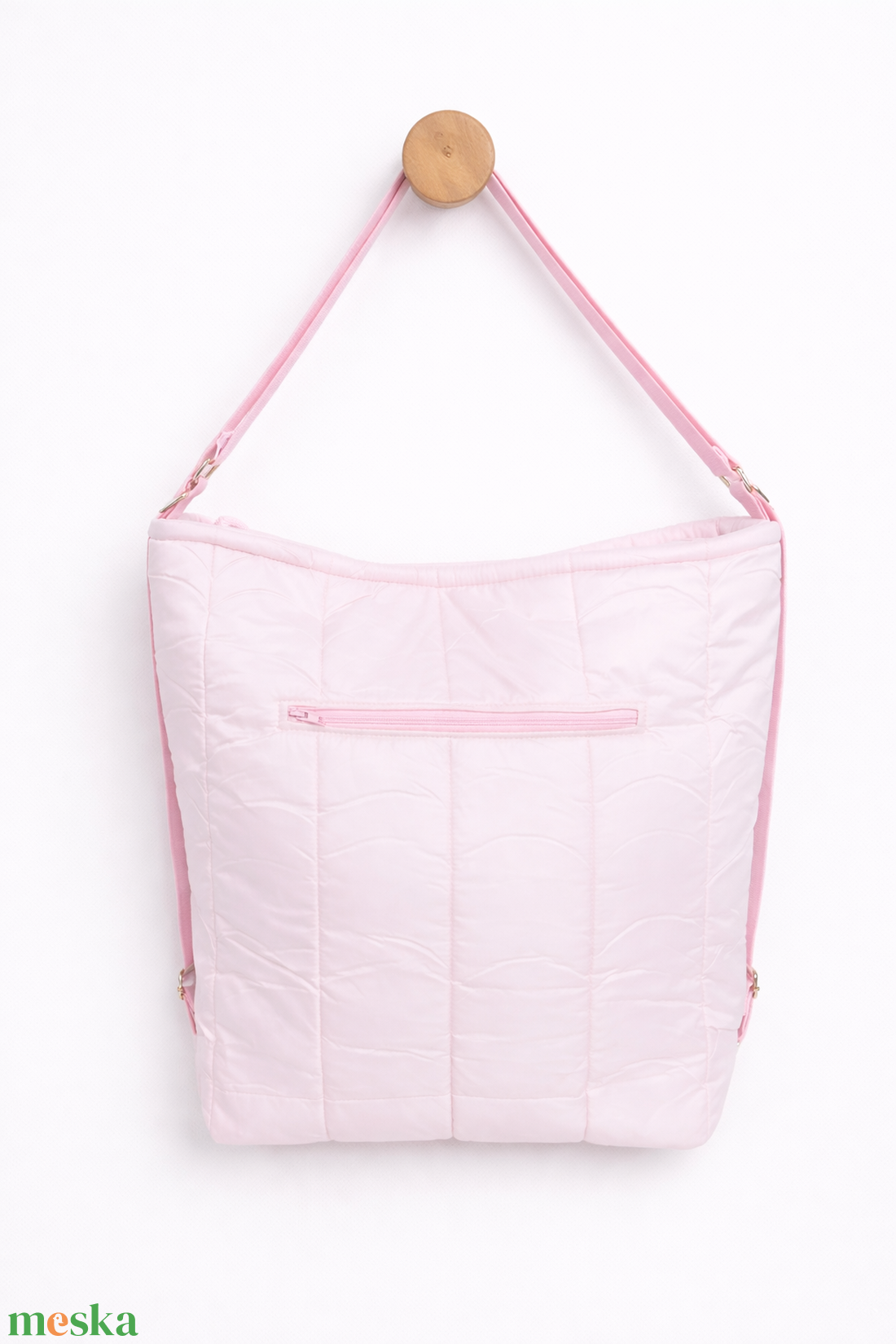 2 in 1 táska - Púderrózsaszín színű - táska & tok - variálható táska - Meska.hu