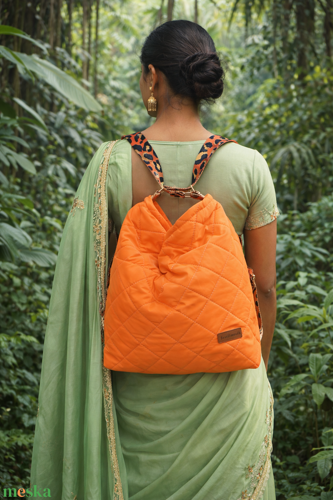 2 in 1 táska - Narancssárga párduc színű - táska & tok - variálható táska - Meska.hu