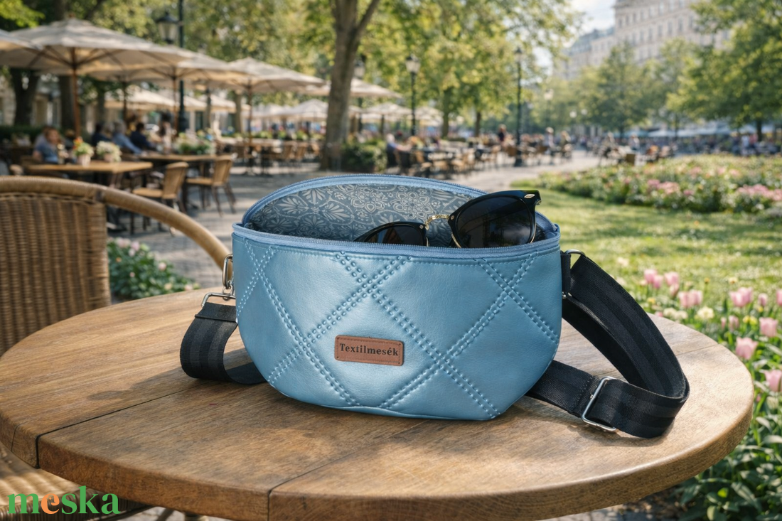 Funnybag - Jégkék - táska & tok - övtáska - Meska.hu