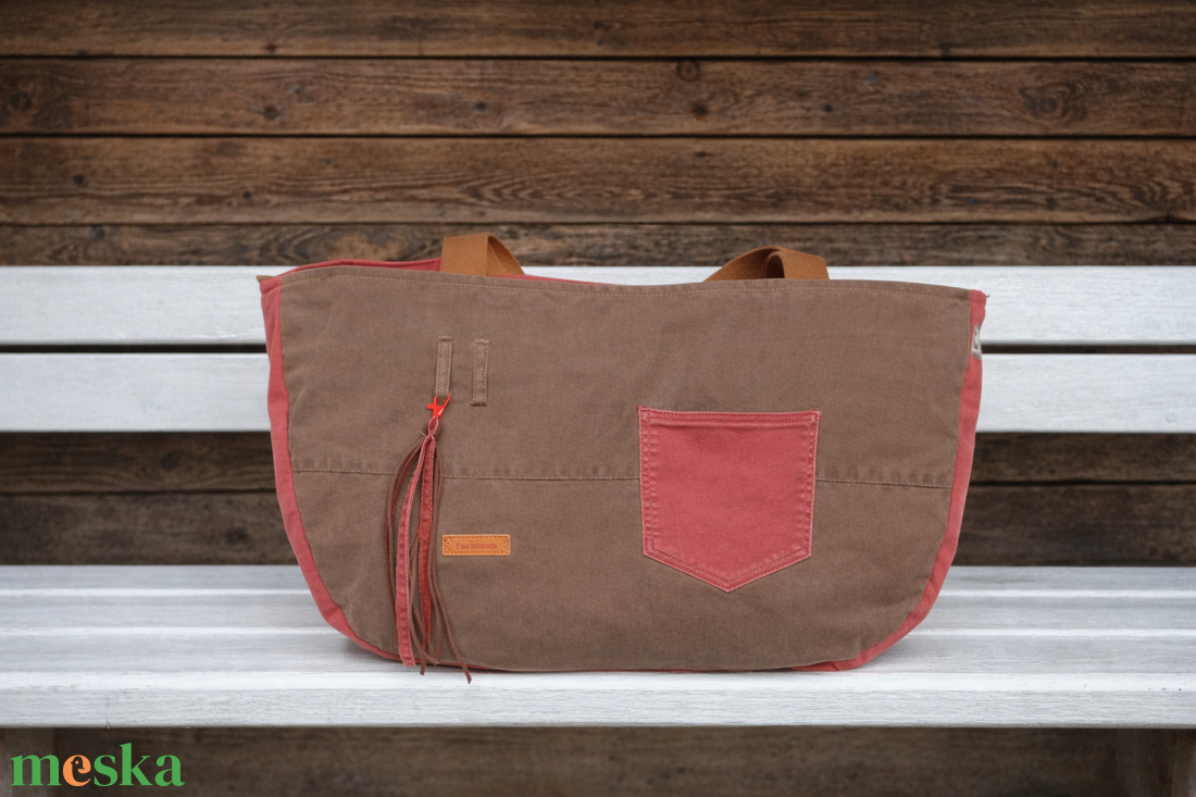 Farmer utazótáska -barna-tégla - táska & tok - kézitáska & válltáska - nagy pakolós táska - Meska.hu