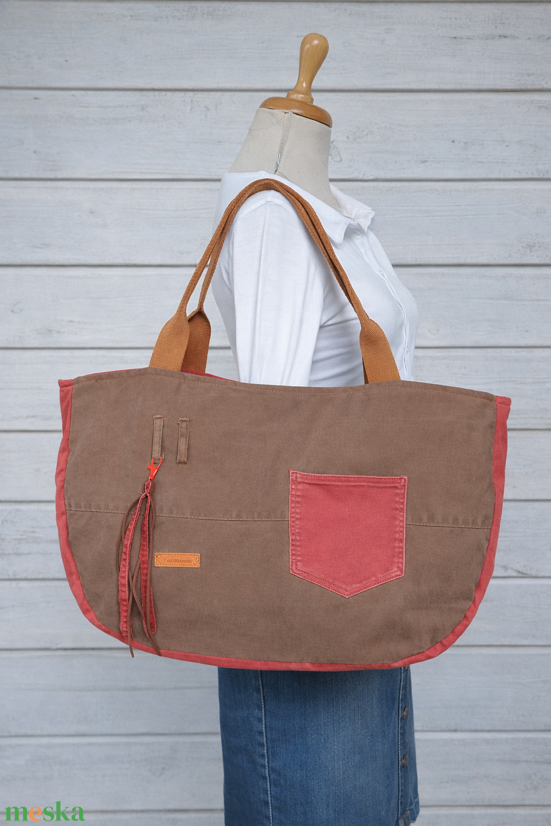 Farmer utazótáska -barna-tégla - táska & tok - kézitáska & válltáska - nagy pakolós táska - Meska.hu