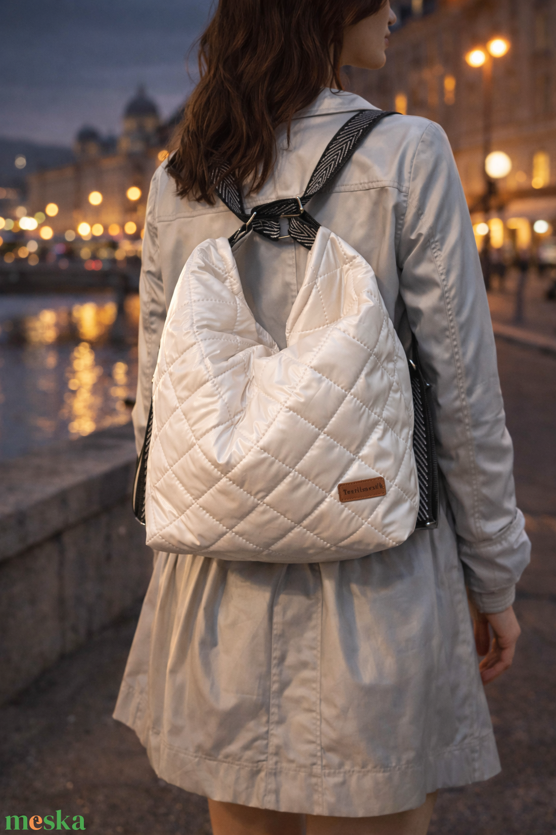 2 in 1 táska - ezüst pántos - táska & tok - variálható táska - Meska.hu