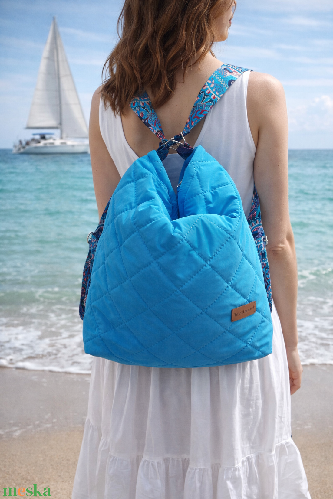 2 in 1 táska - Tenger mélye színű - táska & tok - variálható táska - Meska.hu