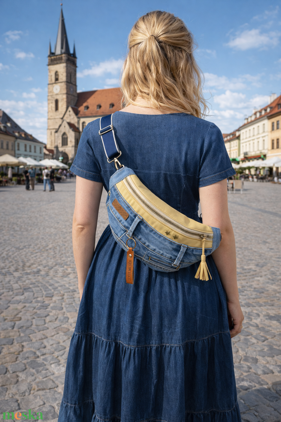 Sunny sling - boho bag, nyári táska - táska & tok - övtáska - Meska.hu