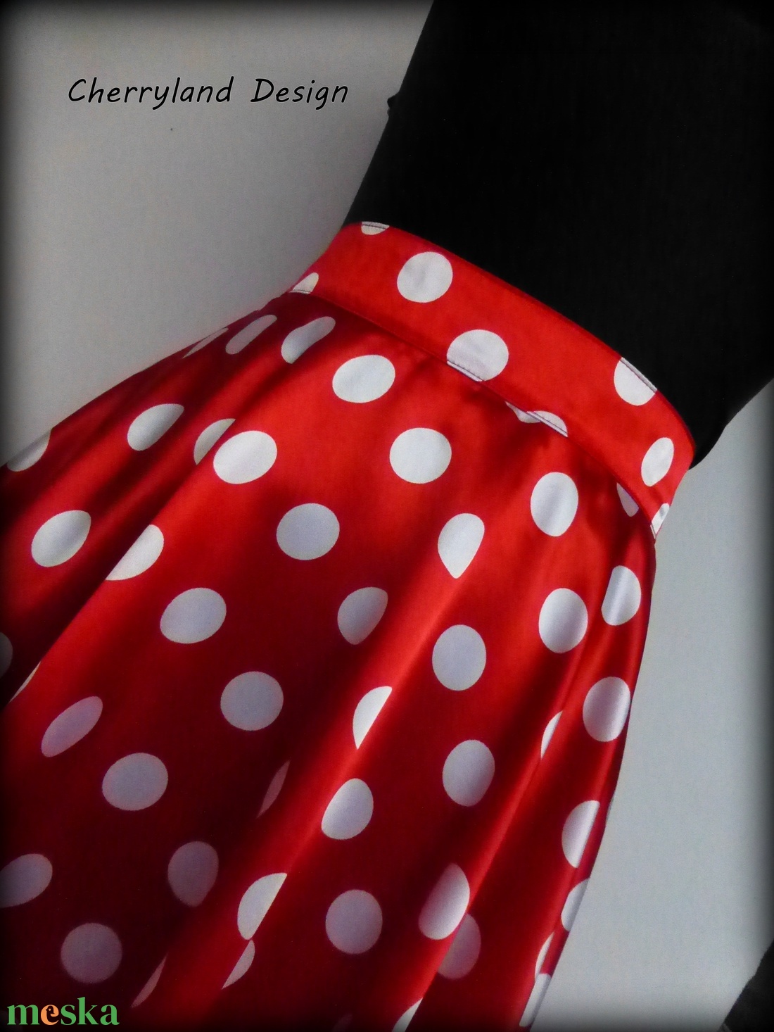 Minnie Rockabilly Pin Up stílusú pöttyös szoknya . - ruha & divat - női ruha - szoknya - Meska.hu Minnie Rockabilly Pin Up stílusú pöttyös szoknya . - ruha & divat - női ruha - szoknya - Meska.hu