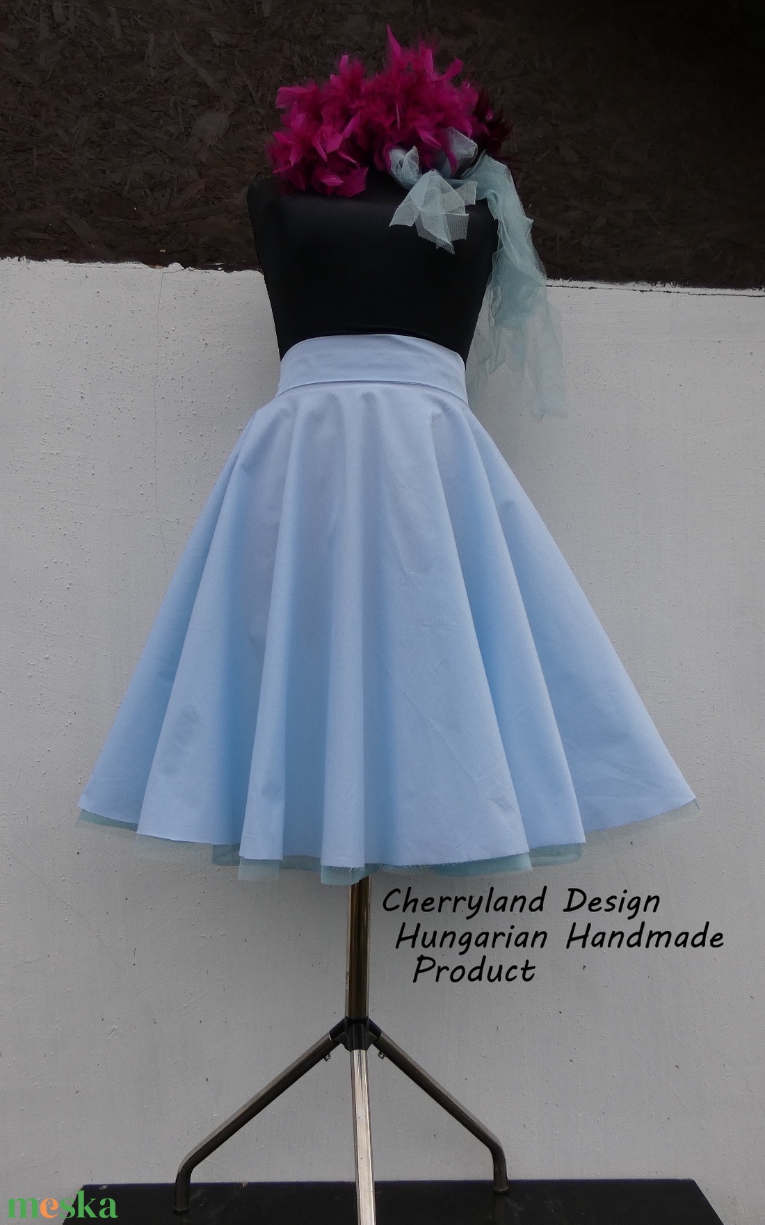 Cherryland Design-Kék Rockabilly stílusú szoknya /Alsószoknya - ruha & divat - női ruha - szoknya - Meska.hu Cherryland Design-Kék Rockabilly stílusú szoknya /Alsószoknya - ruha & divat - női ruha - szoknya - Meska.hu