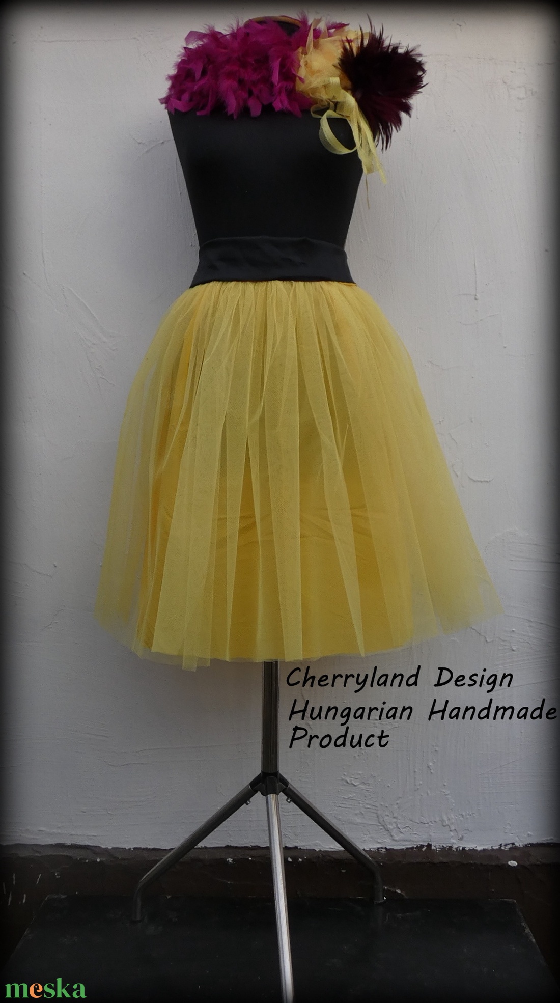 Cherryland Design Sárga Tüll Szoknya/Yellow Tulle Skirt - ruha & divat - női ruha - szoknya - Meska.hu Cherryland Design Sárga Tüll Szoknya/Yellow Tulle Skirt - ruha & divat - női ruha - szoknya - Meska.hu