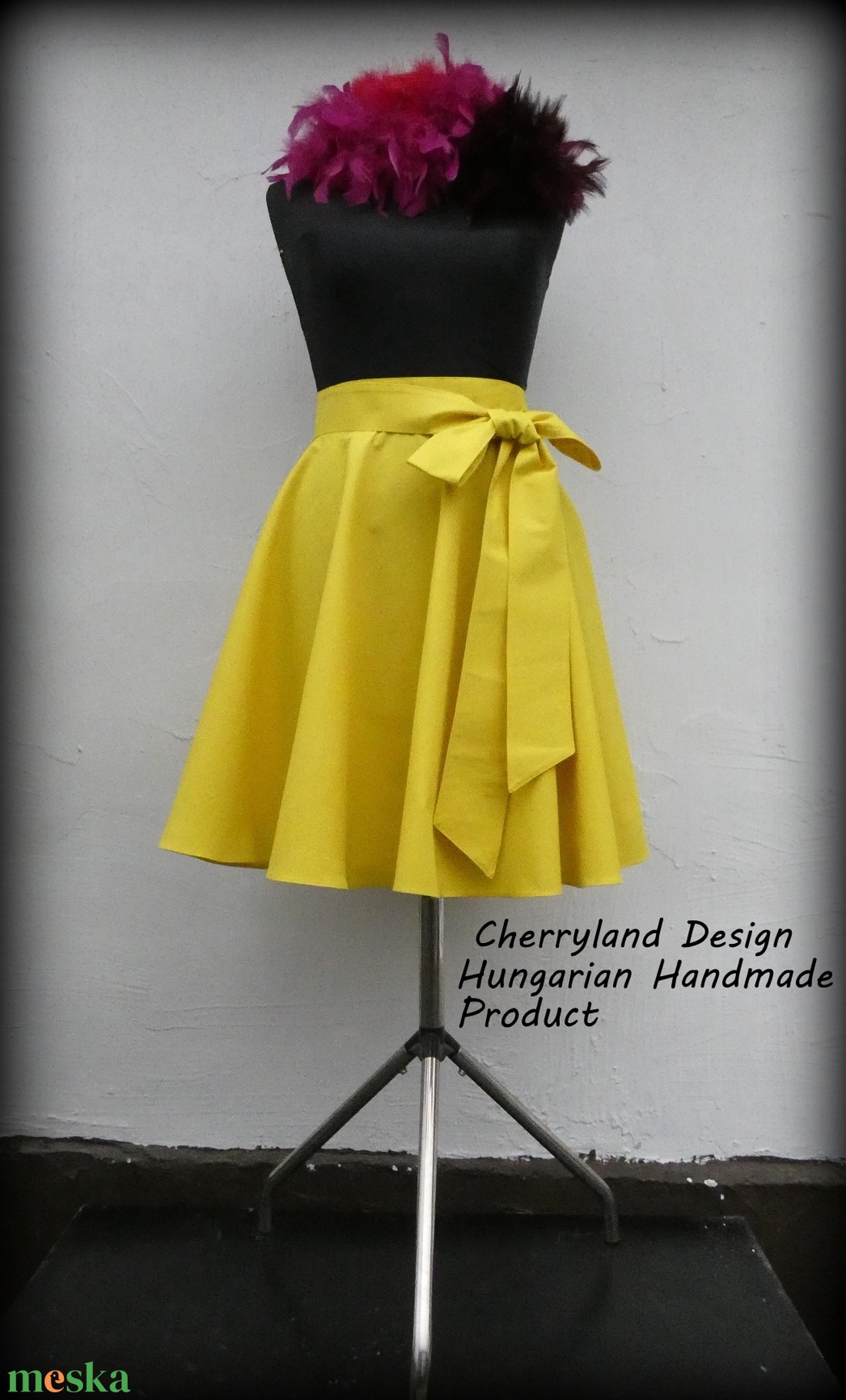 Cherryland Design Sárga pamutvászon Rockabilly stílusú szoknya /ALSÓSZOKNYA NÉLKÜL! - ruha & divat - női ruha - szoknya - Meska.hu Cherryland Design Sárga pamutvászon Rockabilly stílusú szoknya /ALSÓSZOKNYA NÉLKÜL! - ruha & divat - női ruha - szoknya - Meska.hu