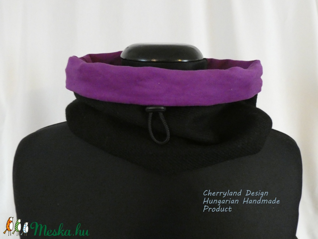 Női Gyapjú Körsál Lila Düftin  Béléssel. - ruha & divat - sál, sapka, kendő - sál - Meska.hu