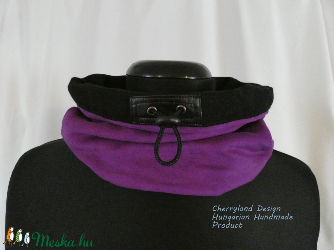 Női Gyapjú Körsál Lila Düftin  Béléssel. - ruha & divat - sál, sapka, kendő - sál - Meska.hu