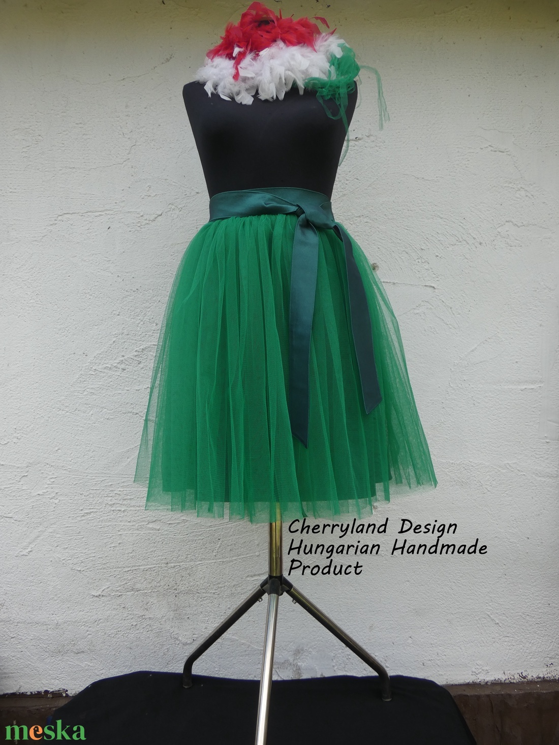 Cherryland Design Zöld Tüll Szoknya/Green Tulle Skirt. - ruha & divat - női ruha - szoknya - Meska.hu Cherryland Design Zöld Tüll Szoknya/Green Tulle Skirt. - ruha & divat - női ruha - szoknya - Meska.hu