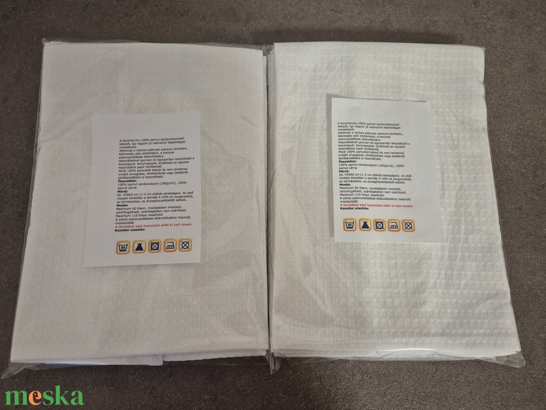 Fehér konyharuha - otthon & életmód - konyhafelszerelés, tálalás - konyhai textil - konyharuha & törlőkendő - Meska.hu