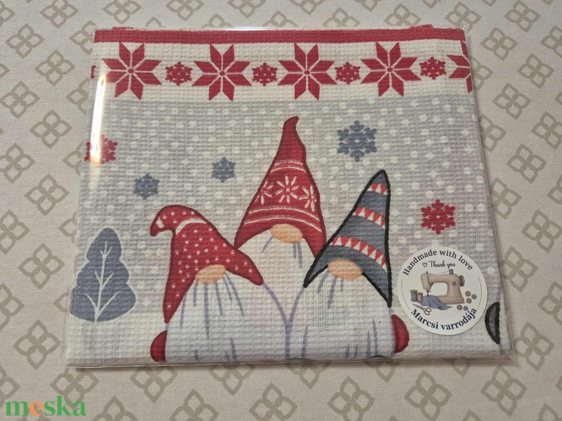 Karácsonyi mintás konyharuha - otthon & életmód - konyhafelszerelés, tálalás - konyhai textil - konyharuha & törlőkendő - Meska.hu