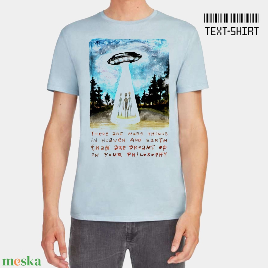 UFO póló / Rontó Lili design - ruha & divat - férfi ruha - póló - Meska.hu