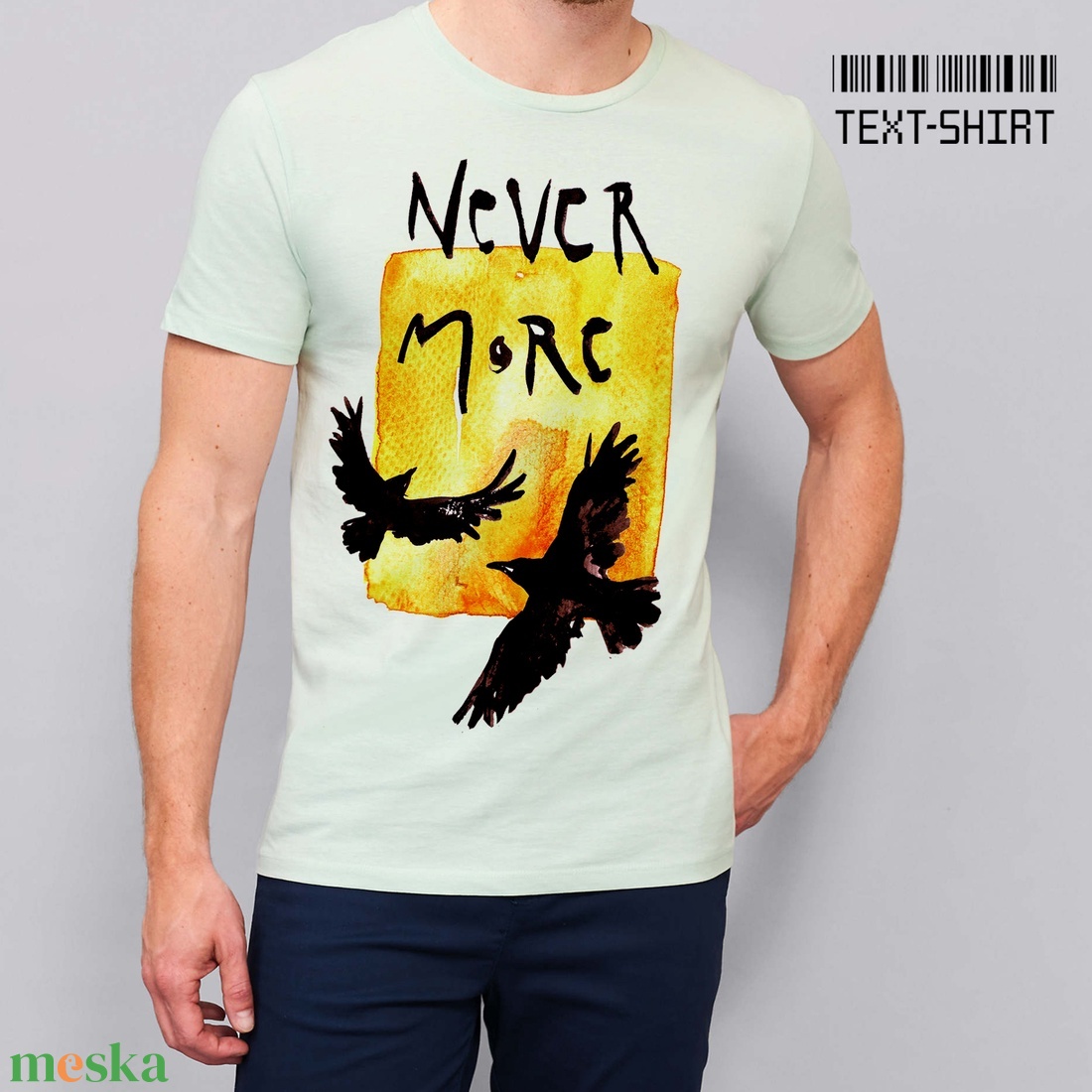 Never More póló / Rontó Lili design - ruha & divat - férfi ruha - póló - Meska.hu Never More póló / Rontó Lili design - ruha & divat - férfi ruha - póló - Meska.hu