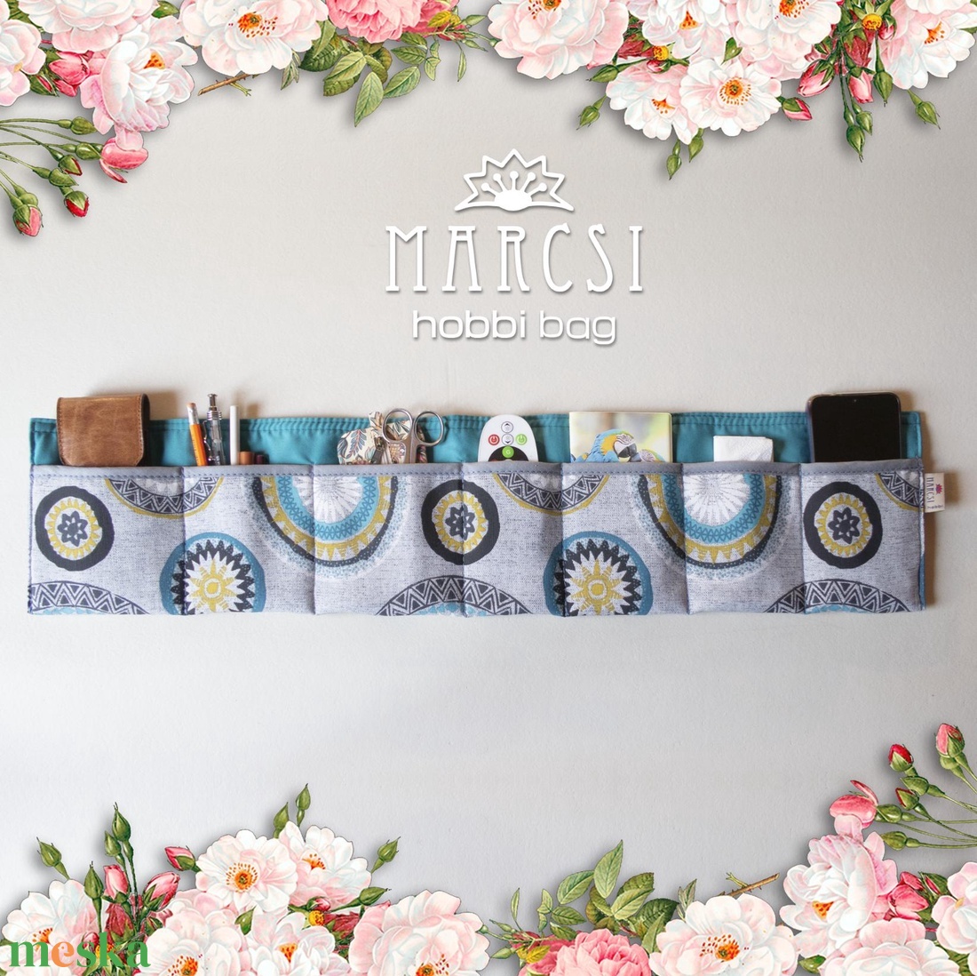 Mandalamintás táskarendező, táskabelső rendszerező - táska & tok - kézitáska & válltáska - belső rendező - Meska.hu