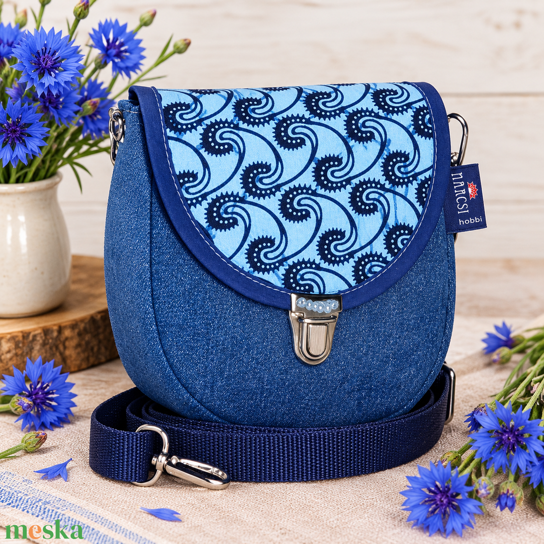 Crossbody, farmer kis méretű válltáska  - táska & tok - kézitáska & válltáska - vállon átvethető táska - Meska.hu