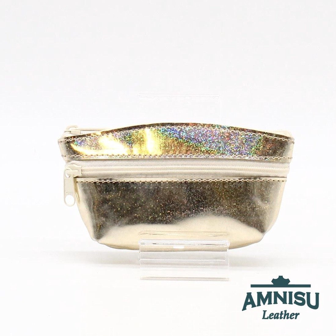 Hologramos arany kettő cipzáras kulcstartó B2002 - táska & tok - kulcstartó & táskadísz - kulcstartó - Meska.hu