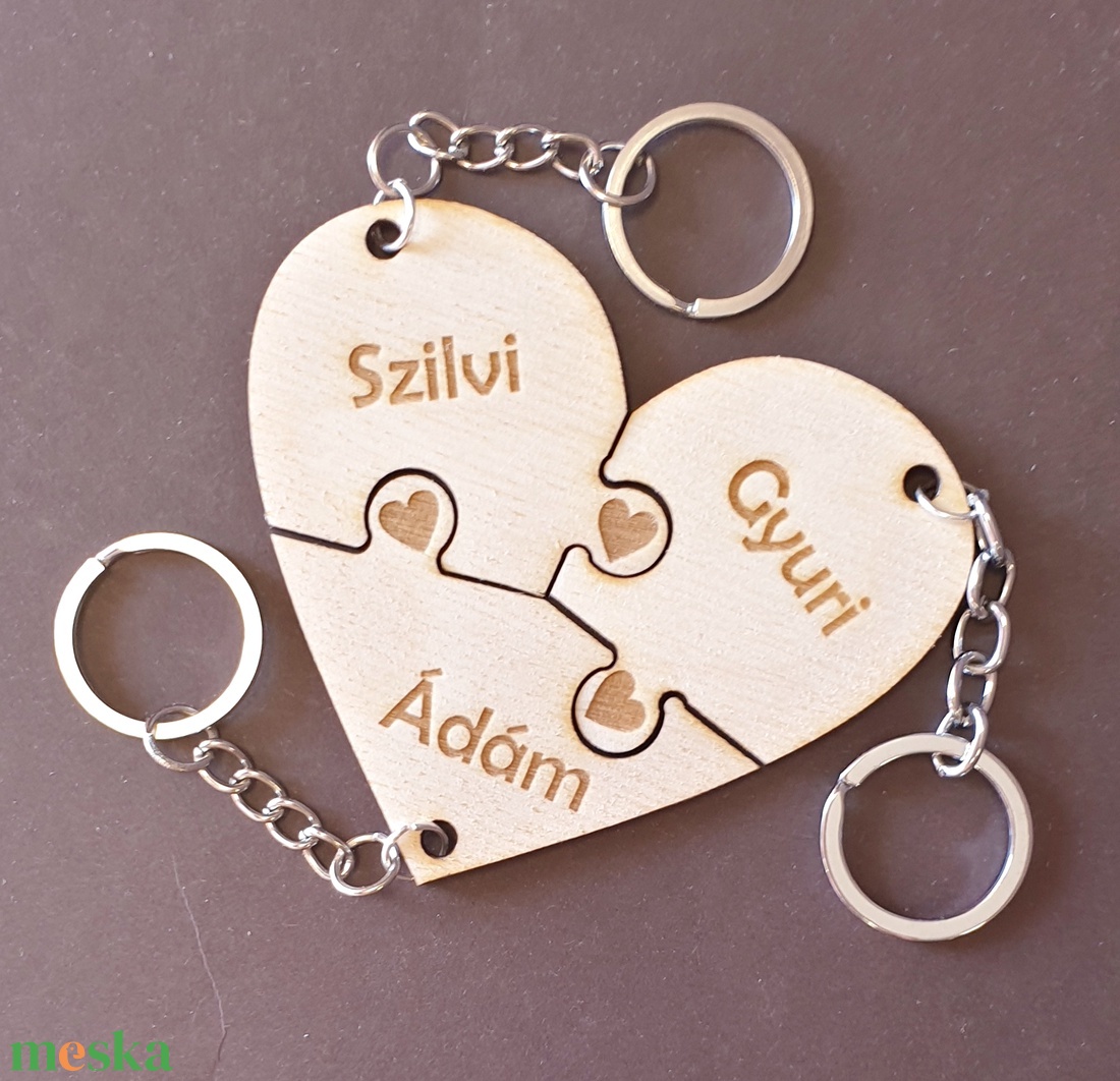 Együtt örökre puzzle szív kulcstartó 3 részes - táska & tok - kulcstartó & táskadísz - kulcstartó - Meska.hu Együtt örökre puzzle szív kulcstartó 3 részes - táska & tok - kulcstartó & táskadísz - kulcstartó - Meska.hu