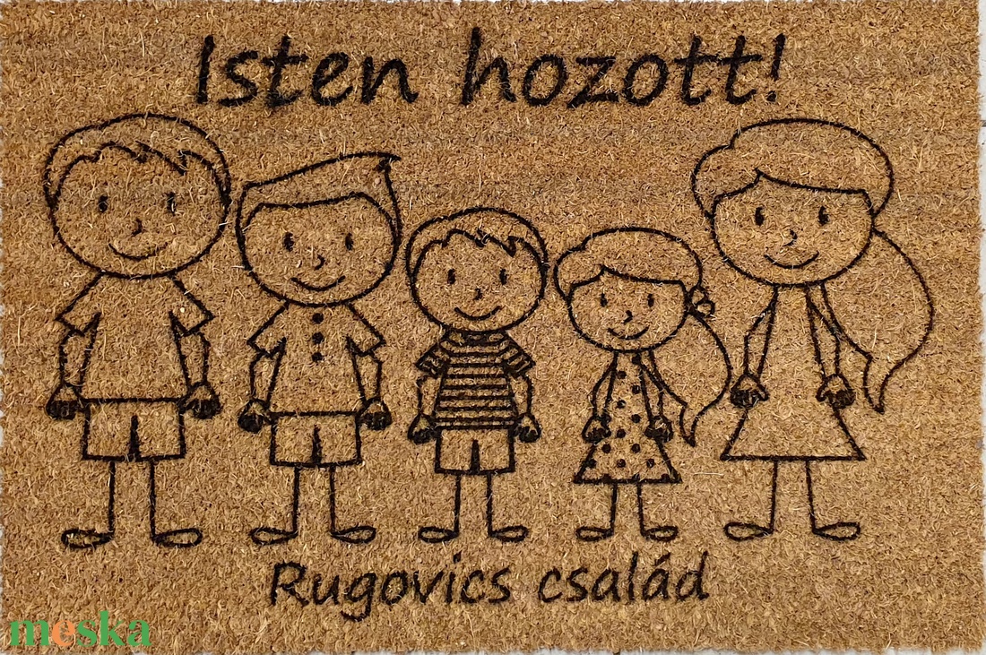 Családi kókuszrost lábtörlő - otthon & lakás - bútor - más bútor - Meska.hu Családi kókuszrost lábtörlő - otthon & lakás - bútor - más bútor - Meska.hu