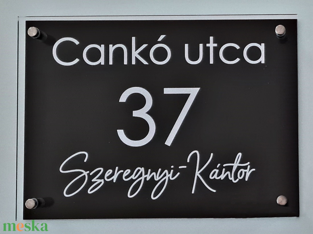 EGYEDI UTCANÉV-, HÁZSZÁMTÁBLA  - otthon & lakás - ház & kert - házszám - Meska.hu