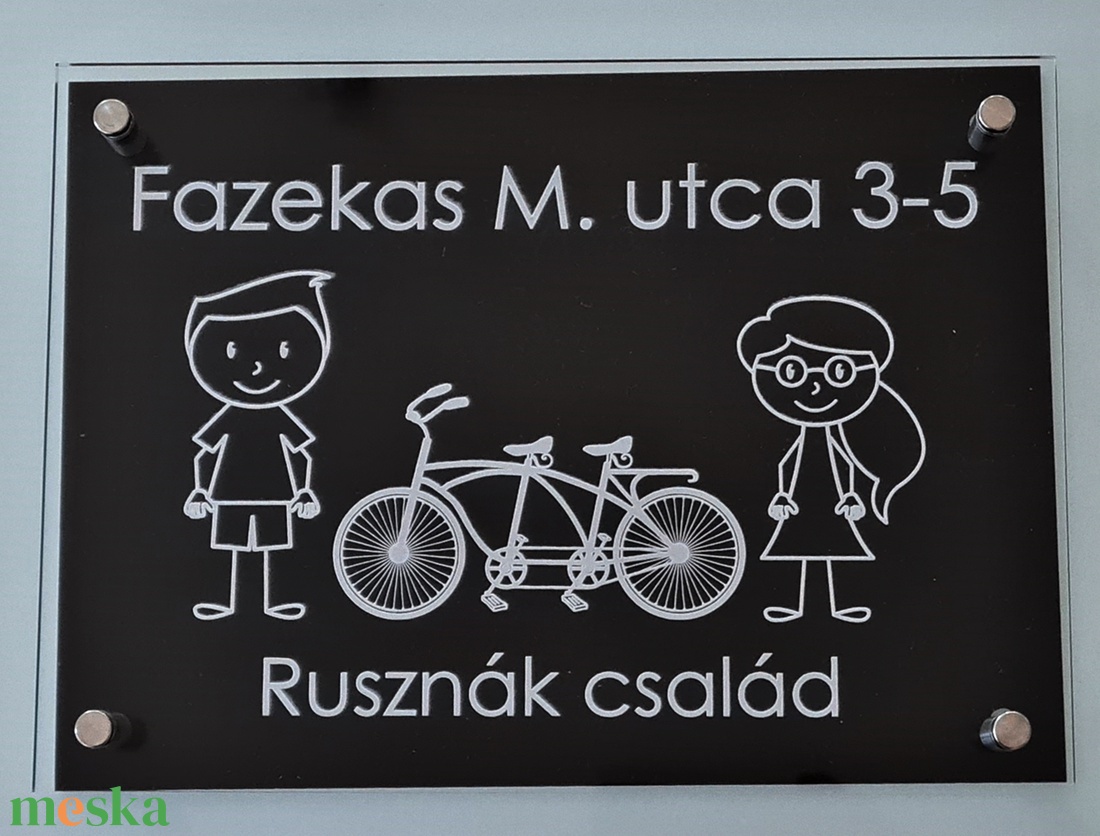 EGYEDI UTCANÉV-, HÁZSZÁMTÁBLA  - otthon & lakás - ház & kert - házszám - Meska.hu