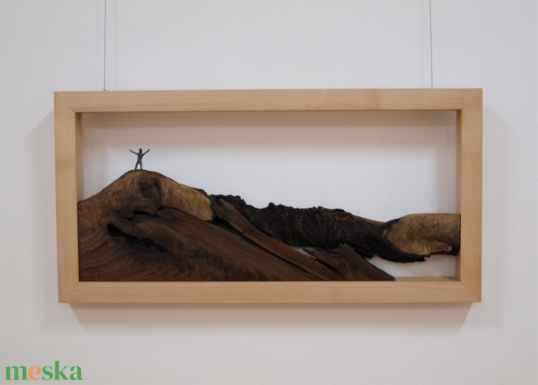 A Hegymászó - művészet - festmény - festmény vegyes technika - Meska.hu