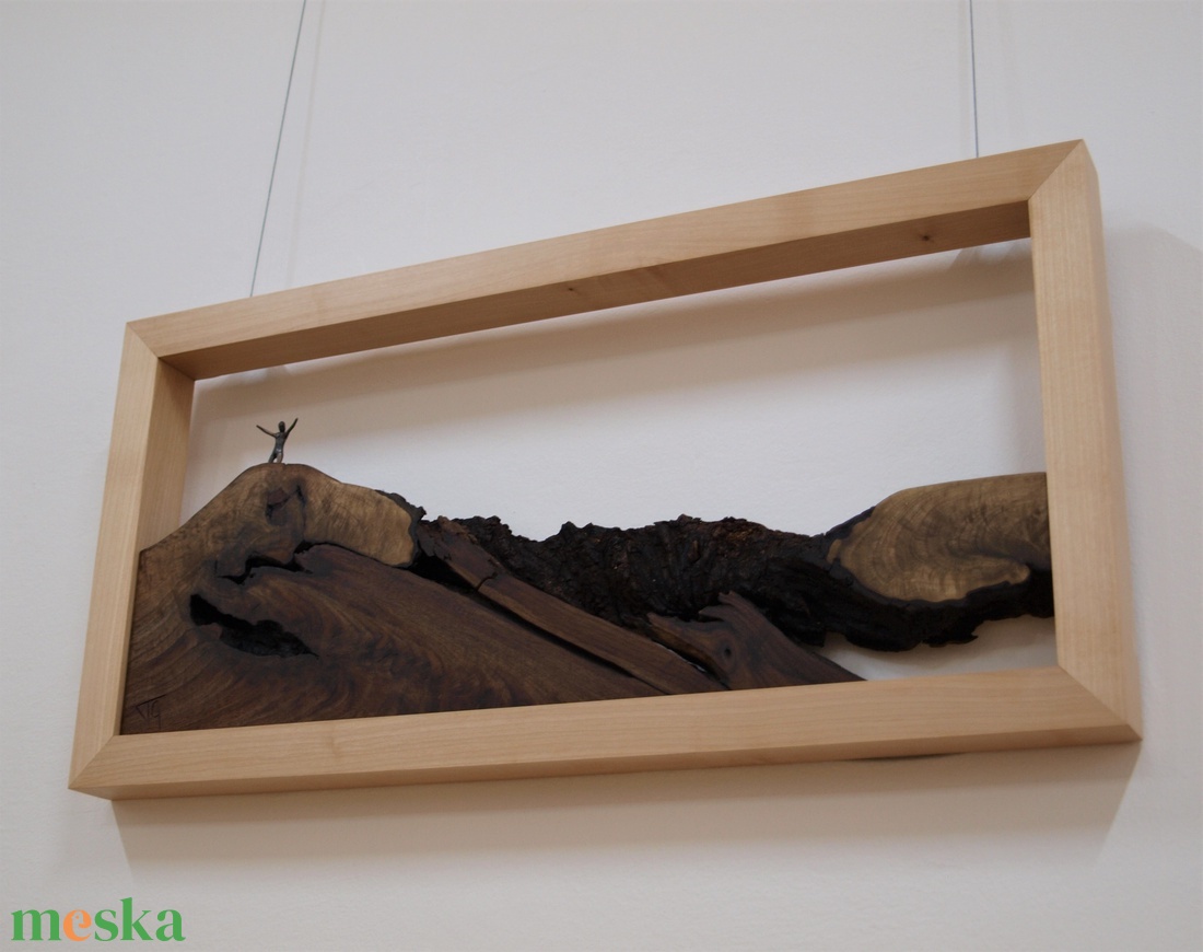 A Hegymászó - művészet - festmény - festmény vegyes technika - Meska.hu