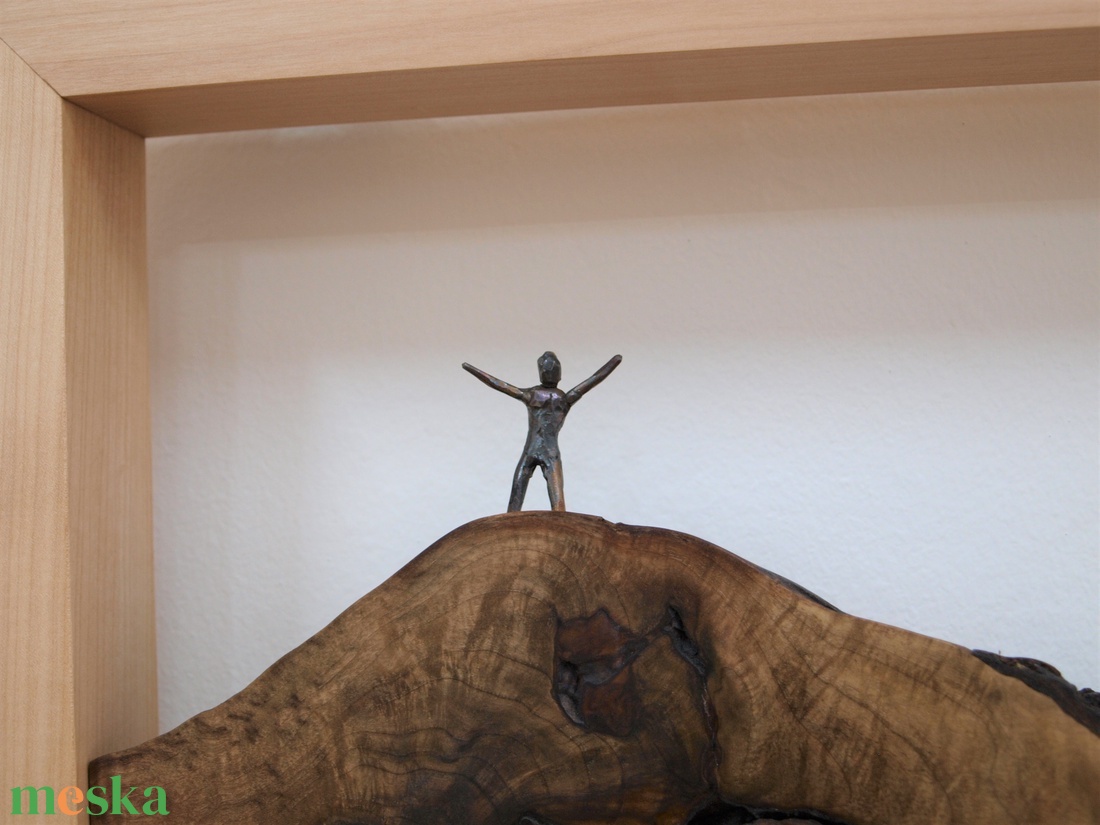 A Hegymászó - művészet - festmény - festmény vegyes technika - Meska.hu