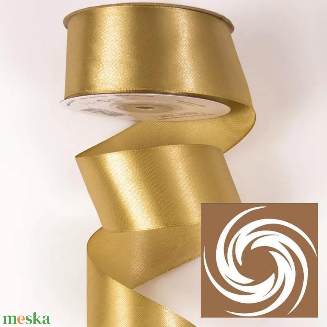 Szatén szalag 38mmx22,86m - arany - kellékek & szerszámok - rövidáru - szalag, pánt - szatén szalag - Meska.hu Szatén szalag 38mmx22,86m - arany - kellékek & szerszámok - rövidáru - szalag, pánt - szatén szalag - Meska.hu