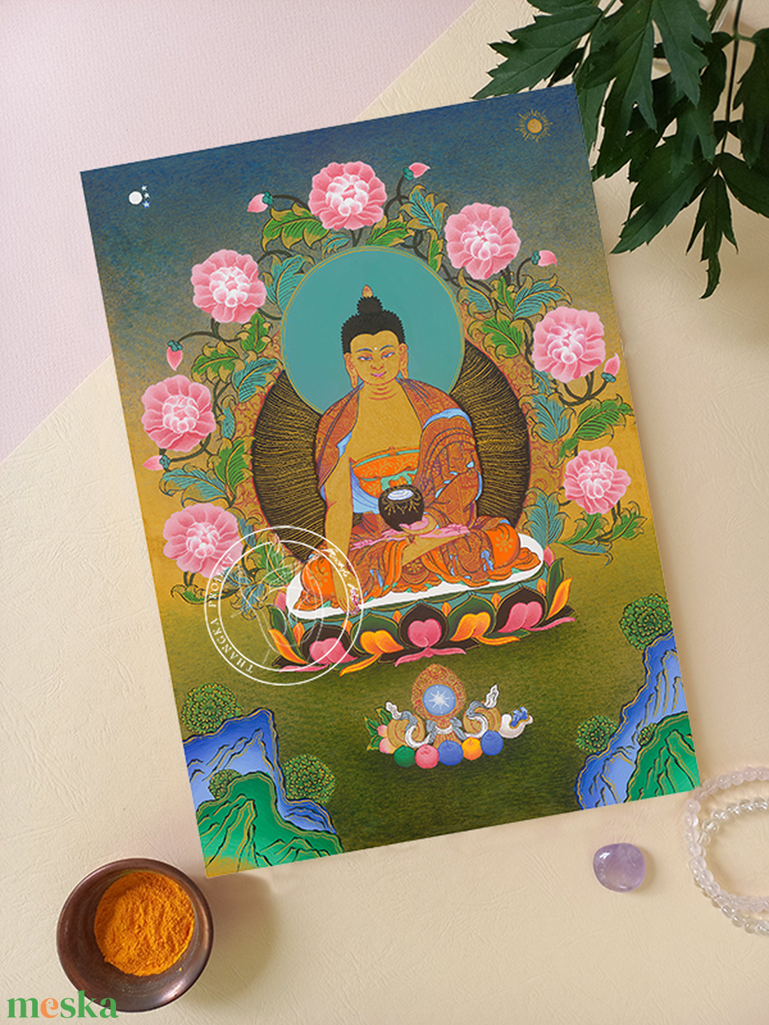 Sákjamuni Buddha giclée nyomat - művészet - grafika & illusztráció - művészi nyomat - Meska.hu